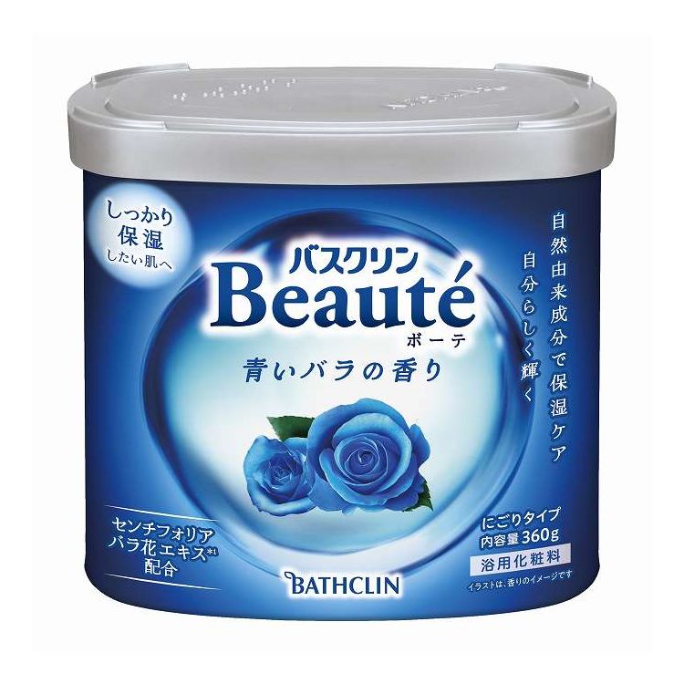 【単品18個セット】 バスクリン バスクリンボーテ 青いバラの香り 360G(代引不可)【送料無料】