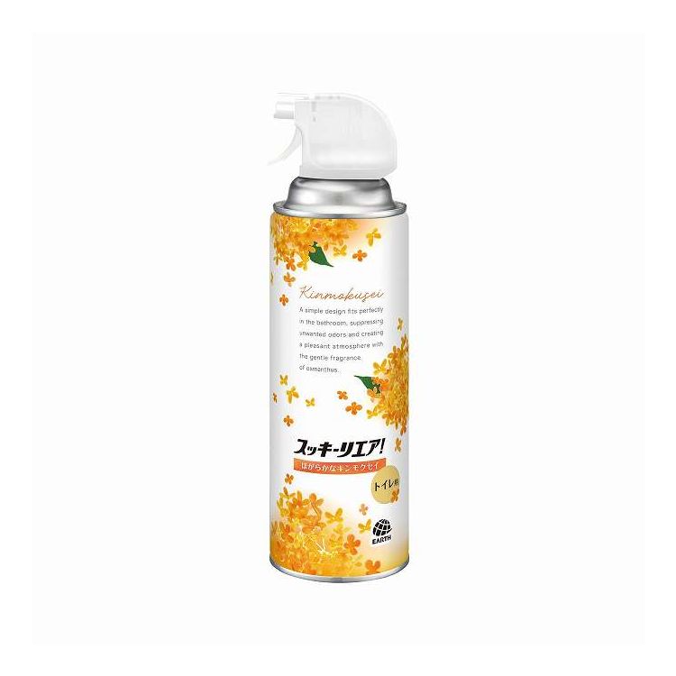 【単品20個セット】 アース製薬 スッキーリエア! トイレ用 ほがらかなキンモクセイ 350ml(代引不可)【送料無料】