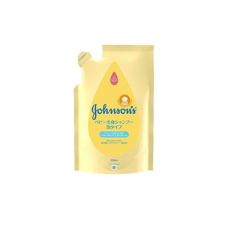 【単品8個セット】 ジョンソン&ジョンソン ジョンソン ベビー全身シャンプー 泡タイプ 詰替用 日用品 日用消耗品 雑貨品 350ml(代引不可)【送料無料】