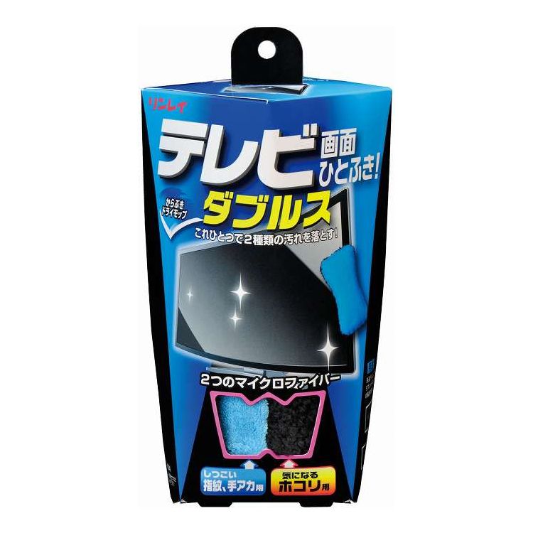 【単品12個セット】 リンレイ テレビ画面ひとふき ダブルス 日用品 日用消耗品 雑貨品(代引不可)【送料無料】
