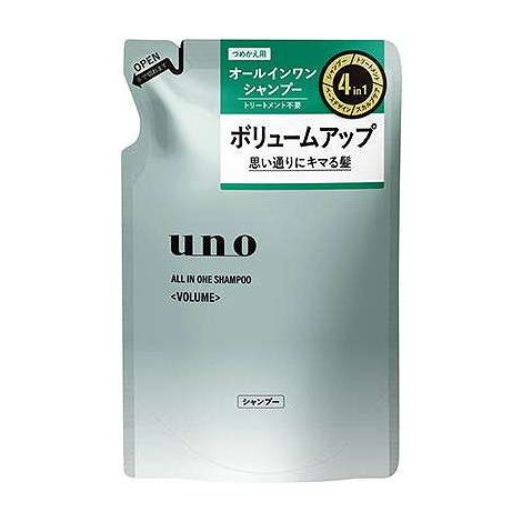 【単品6個セット】 ウーノ オールインワンシャンプー ボリューム つめかえ 用 ファイントゥデイ 400ml(代引不可)【送料無料】