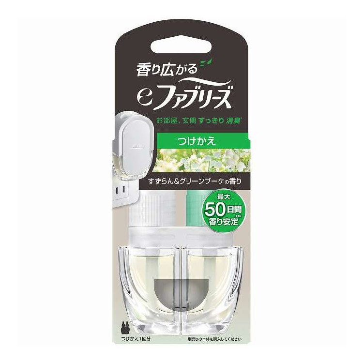 【単品11個セット】 eファブリーズ すずらん&グリーンブーケの香り替 P&G 26ml(代引不可)【送料無料】|リコメン堂ホームライフ館