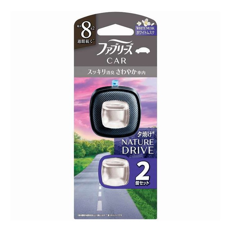 【単品10個セット】 ファブリーズ イージークリップドライブシリーズホワイトムスク P&G 1個(代引不可)【送料無料】