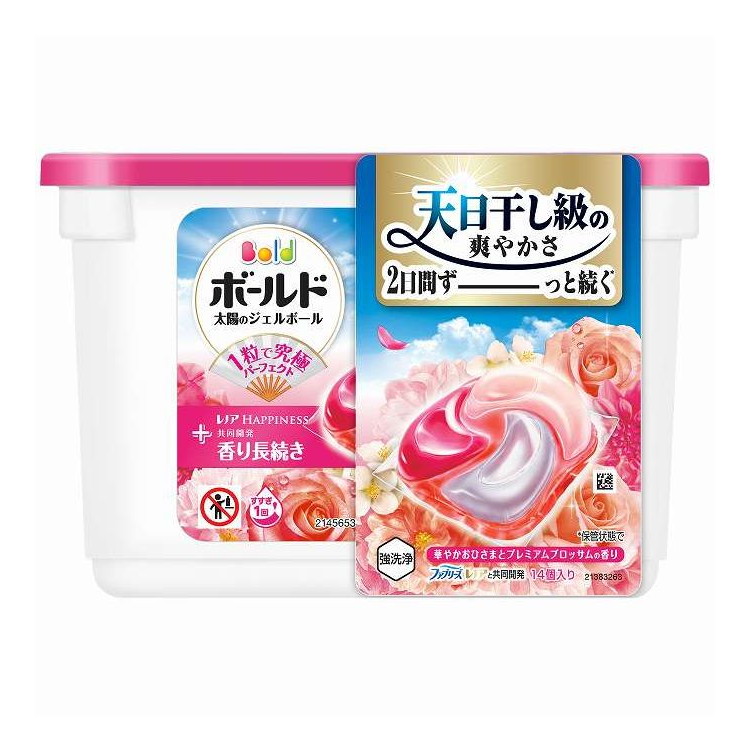 【単品10個セット】 ボールドジェルボール 4D 華やかおひさまとプレミアムブロッサムの香り本体 P&G 14個(代引不可)【送料無料】