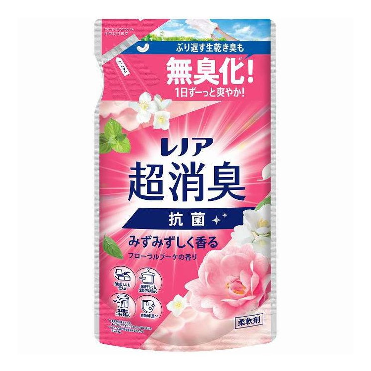【単品18個セット】 レノア 超消臭みずみずしく香るフローラルブーケの香り つめかえ 用 P&G 330ml(代引不可)【送料無料】