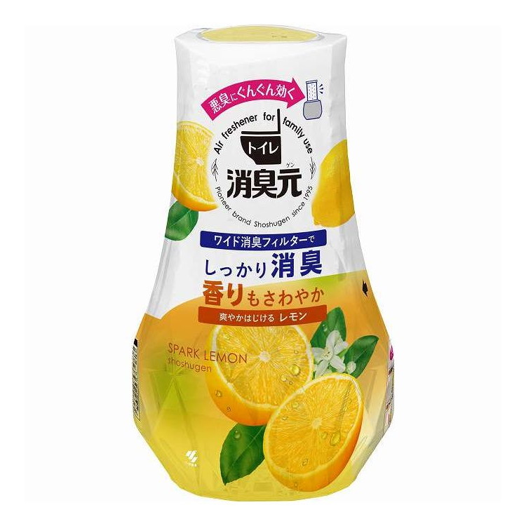 【単品20個セット】 トイレの消臭元 爽やかはじけるレモン 小林製薬 400ml(代引不可)【送料無料】