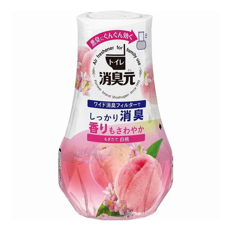 【単品20個セット】 トイレの消臭元 もぎたて白桃 小林製薬 400ml(代引不可)【送料無料】