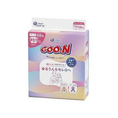 【単品4個仕掛ける】 グーン ゆるうんちモレ0へ 新生児用 大王製紙 68枚(代引不可)【貨物輸送無料】