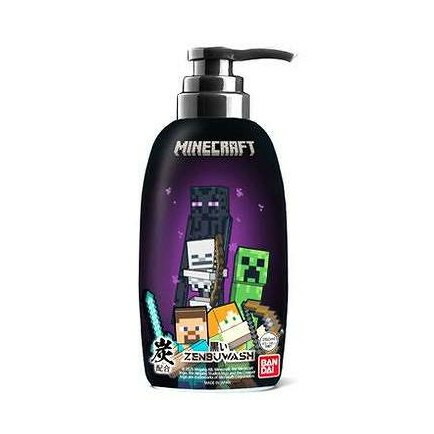 【単品12個セット】 黒いZENBUWASH MINECRAFT バンダイ 250mL(代引不可)【送料無料】