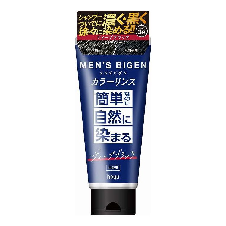 【単品15個セット】 メンズビゲン カラーリンス ディープブラック ホーユー 160G(代引不可)【送料無料】|リコメン堂ホームライフ館