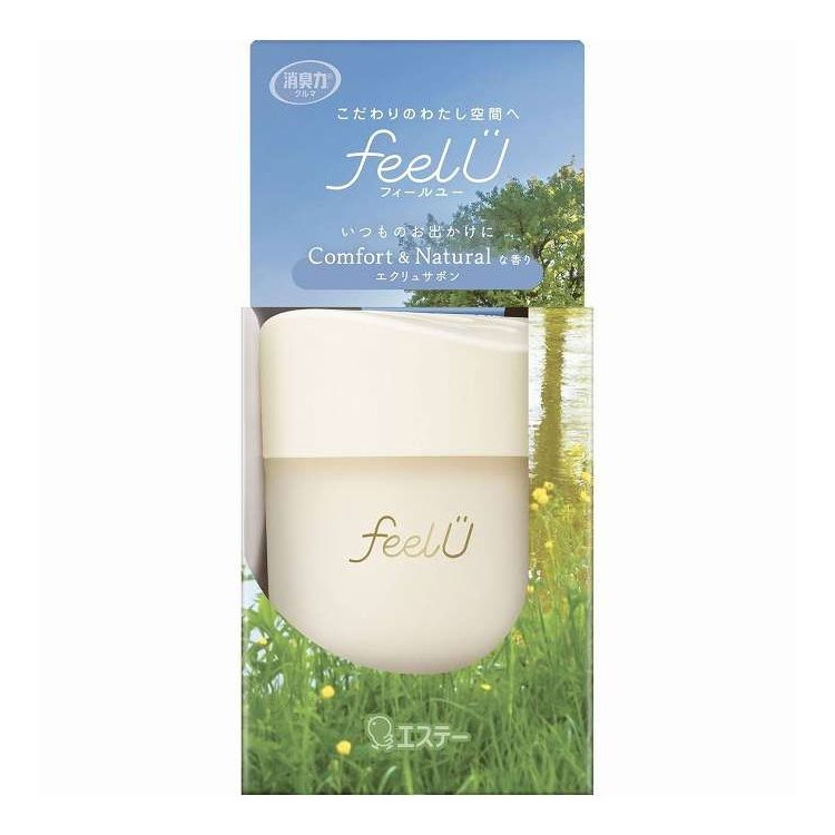 【単品20個セット】 消臭力 クルマ用 feelU ゲルタイプ 本体 エクリュサボン エステー 90G(代引不可)【送料無料】|リコメン堂ホームライフ館