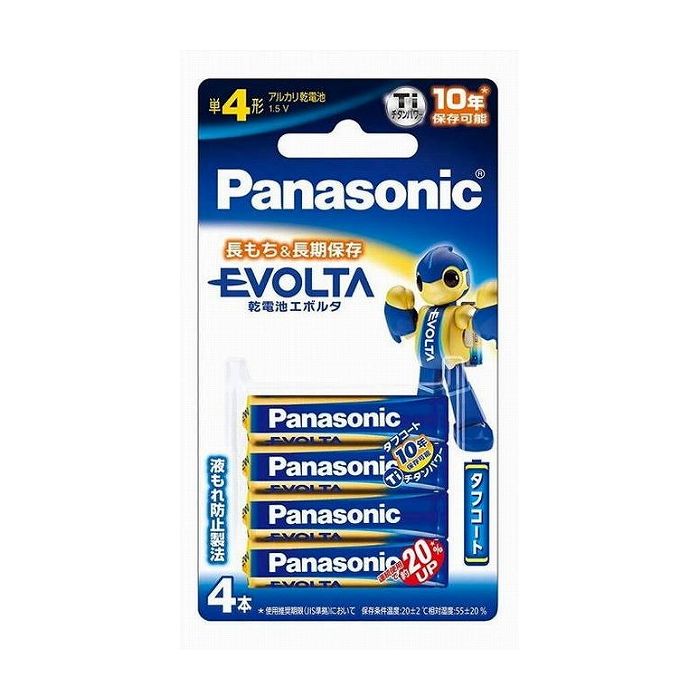 【単品12個セット】パナソニック エボルタ単4*4P LR03EJ/4B 日用品 日用消耗品 雑貨品(代引不可)【メール便（ゆうパケット）】【送料無料】