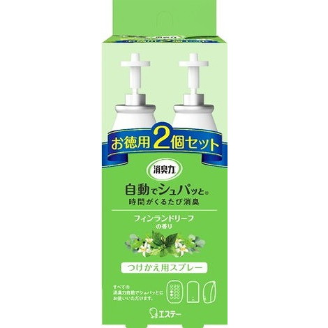 【単品16個セット】消臭力 自動でシュパッとかえ2PFLリーフ78ML エステー(代引不可)【送料無料】