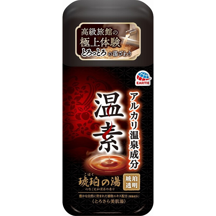 【単品18個セット】温素 琥珀の湯 600G アース製薬(代引不可)【送料無料】｜リコメン堂ホームライフ館