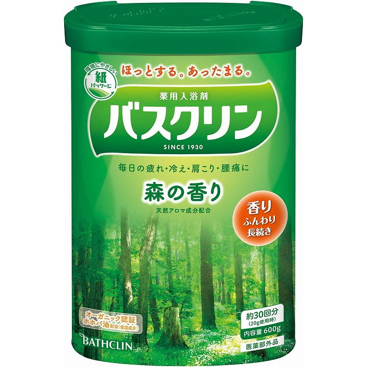 【単品10個セット】バスクリン 森の香り 600g バスクリン(代引不可)【送料無料】 6,427円