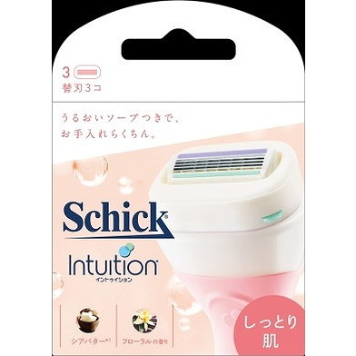 【単品6個セット】イントゥイションしっとり肌替刃3コ入 シック・ジャパン(代引不可)【送料無料】｜リコメン堂ホームライフ館