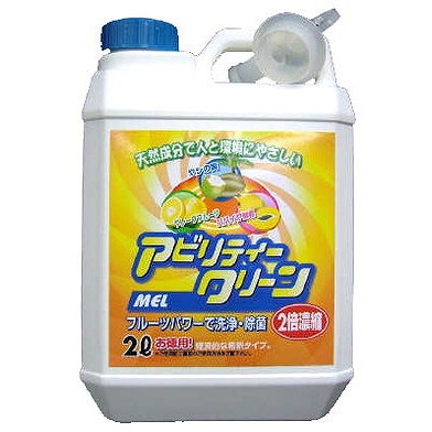 【単品12個セット】アビリティークリーン MEL濃縮液 2L 友和(代引不可)【送料無料】