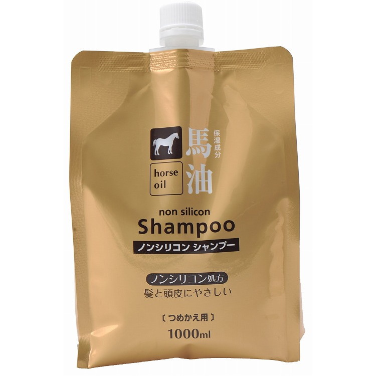 【単品20個仕掛ける】馬油シャンプー詰替1000ml (株)コスメステーシヨン(代引不可)【貨物輸送無料】