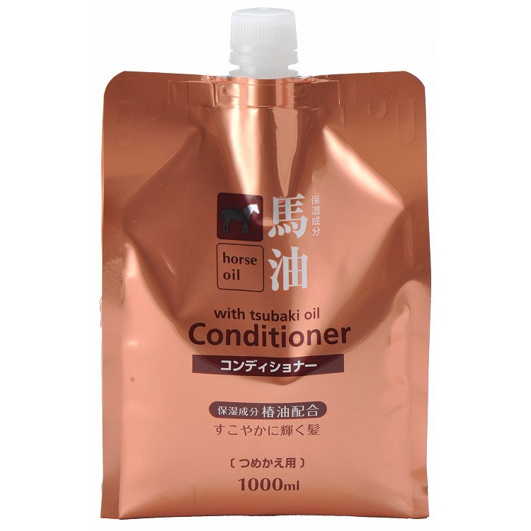 【単品11個セット】馬油コンディショナー詰替1000ml (株)コスメステーシヨン(代引不可)【送料無料】