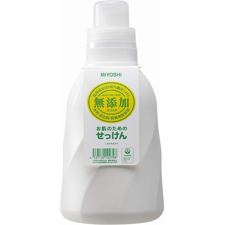 【単品16個セット】無添加お肌のための洗濯用液体せっけん 1,100ml ミヨシ石鹸(代引不可)【送料無料】|リコメン堂ホームライフ館