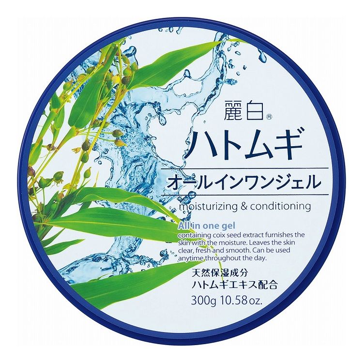 【単品18個セット】麗白 ハトムギ オールインワンジェル 熊野油脂 300G(代引不可)【送料無料】｜リコメン堂ホームライフ館