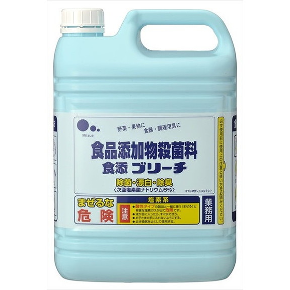 【単品10個セット】食添ブリーチ 業務用 5kg ミツエイ(代引不可)【送料無料】|リコメン堂ホームライフ館
