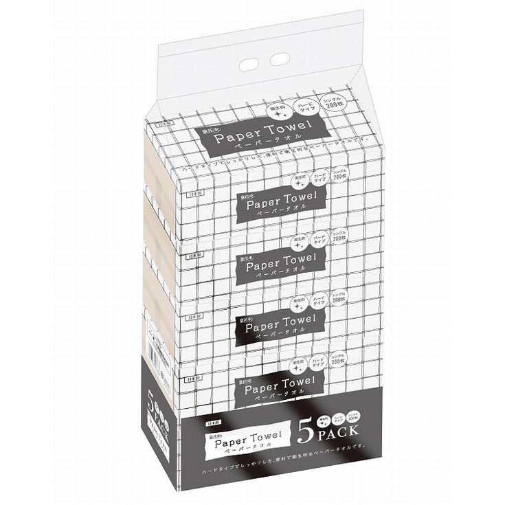 【単品18個セット】花束ペーパータオル200枚5P 丸富製紙(代引不可)【送料無料】