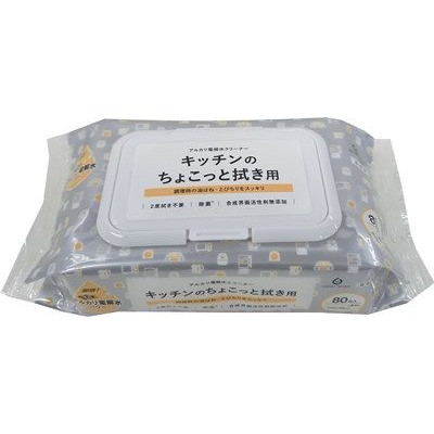 【単品16個セット】NTA-2キッチンのちょこっと拭き用80枚 服部製紙(代引不可)【送料無料】