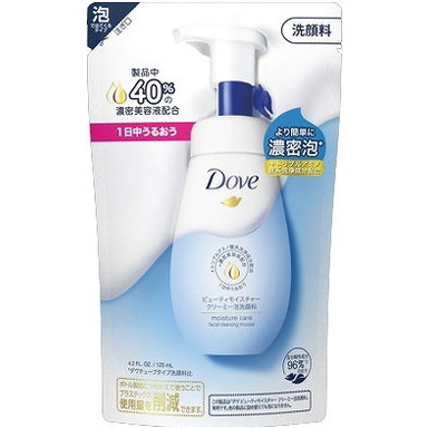 【単品10個セット】ダヴ ビューティモイスチャー クリーミー泡洗顔料 つめかえ用 125ml ユニリーバ・ジャパン(代引不可)【送料無料】