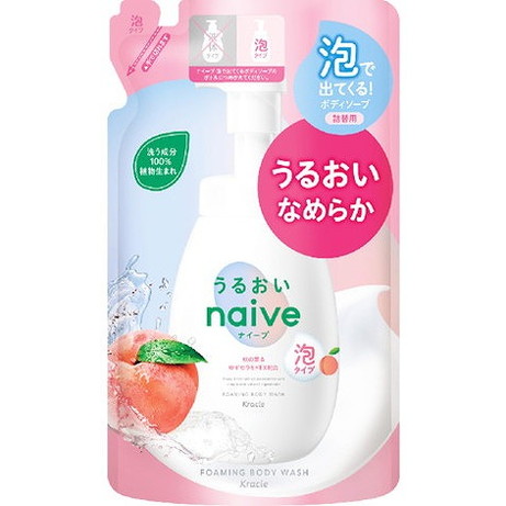 【単品20個セット】ナイーブ 泡で出てくるボディソープ(うるおいタイプ) 詰替用 クラシエホームプロダクツ販売(代引不可)【送料無料】