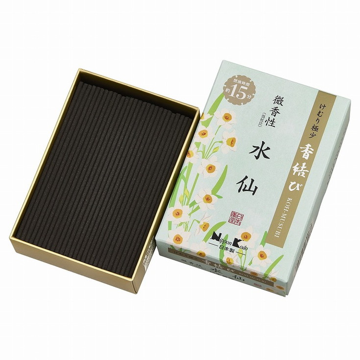 【単品20個セット】香結び 水仙 ミニ 日本香堂(代引不可)【送料無料】