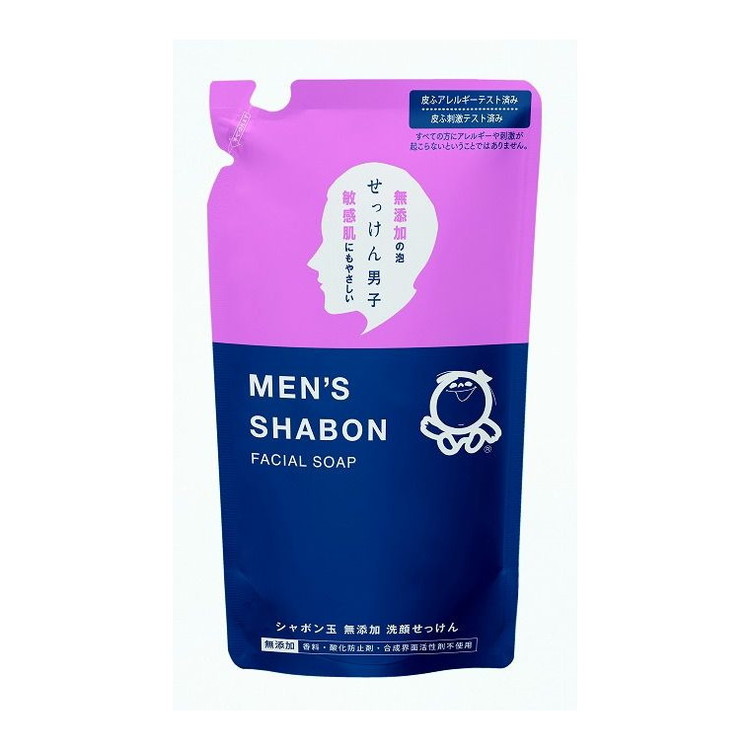 【単品14個セット】 メンズシャボンフェイシャルソープ詰替用250ML シャボン玉販売株式会社(代引不可)【送料無料】