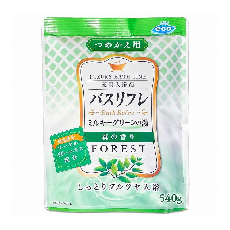 【単品15個セット】 薬用入浴剤グリーンのにごり湯替森林の香り540G ライオンケミカル(代引不可)【送料無料】