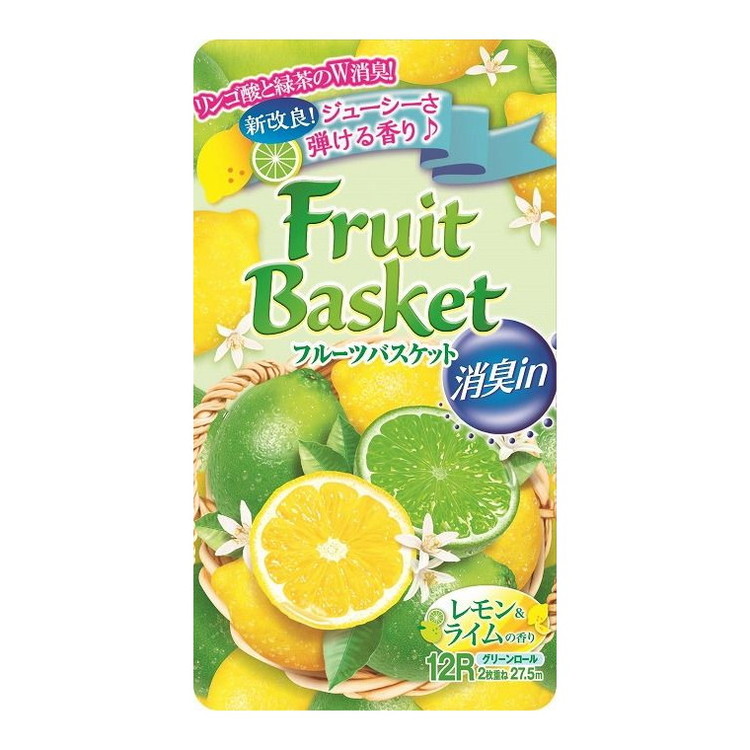 【単品14個セット】 フルーツバスケット消臭INレモン&L12RW 丸富製紙株式会社(代引不可)【送料無料】