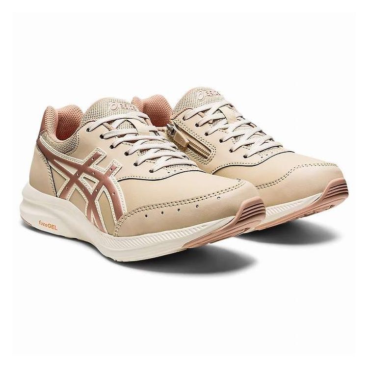 asics アシックス GEL-FUNWALKER W053 23.5cm BEIGE アシックスウォーキングシューズ アウトドア ウォーキング お出かけ用 散歩 旅行 運動靴 陸上競技 短距離(代引不可)【送料無料】