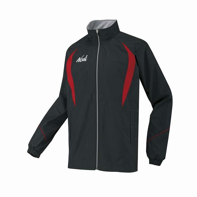 ニシ・スポーツ NISHI ライトブレーカージャケット M BK/レッド ランニング 陸上競技 ウェア 服 アパレル【送料無料】｜リコメン堂ホームライフ館