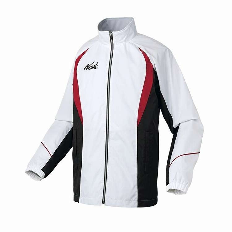 ニシ・スポーツ NISHI ライトブレーカージャケット S WH/レッド ランニング 陸上競技 ウェア 服 アパレル【送料無料】
