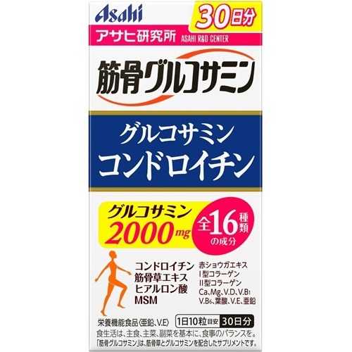 楽天市場 筋骨グルコサミン コンドロイチン 300粒 アサヒフードアンドヘルスケア 代引不可 リコメン堂ホームライフ館