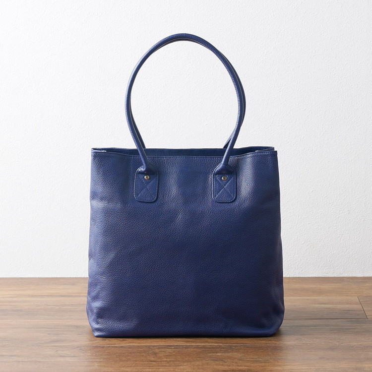 姫路レザー縦型トートバッグ(ブルー) ON THE BAG バッグ YOB77050(代引不可)【送料無料】|リコメン堂ホームライフ館
