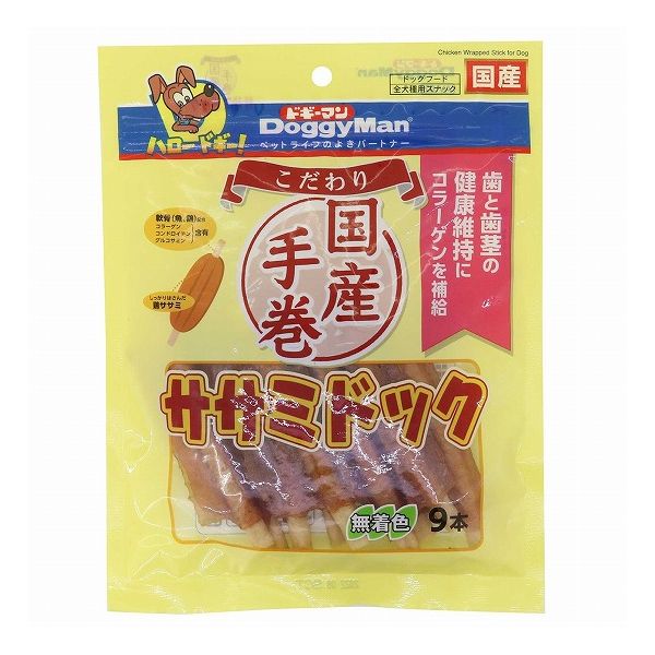 【6個セット】 ドギーマン こだわり ササミドック 9本 x6【送料無料】