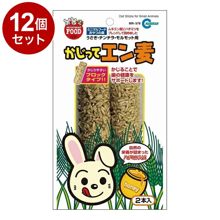 【12個セット】 マルカン かじってエン麦 2本【送料無料】