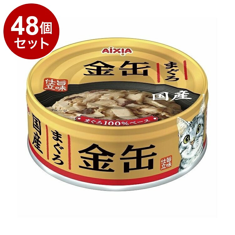 【48個セット】 アイシア 金缶 まぐろ 70g【送料無料】