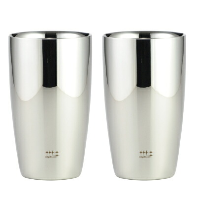 【ヨシカワ】 磨き屋シンジケート ２重ビアタンブラー３７０ｍｌ ２ＰＣＳ ステンレス マグ(代引不可)