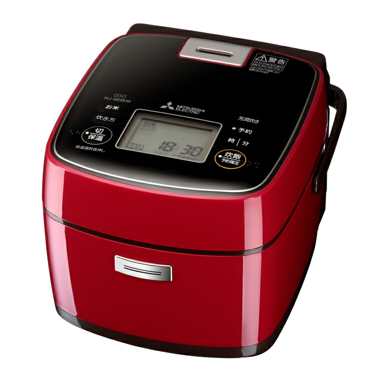 新作ウエア 三菱電機 Nj Seb06 R 炭炊釜ihジャー炊飯器 3 5合炊き 真紅 代引不可 送料無料 炊飯器 Pdcej Sn