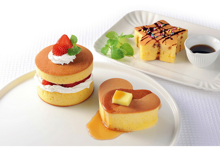 アーネストふんわりホットケーキ型3個組ホットケーキパンケーキふんわり食感ふわふわデコレーションケーキシリコン型お菓子作り製菓【送料無料】