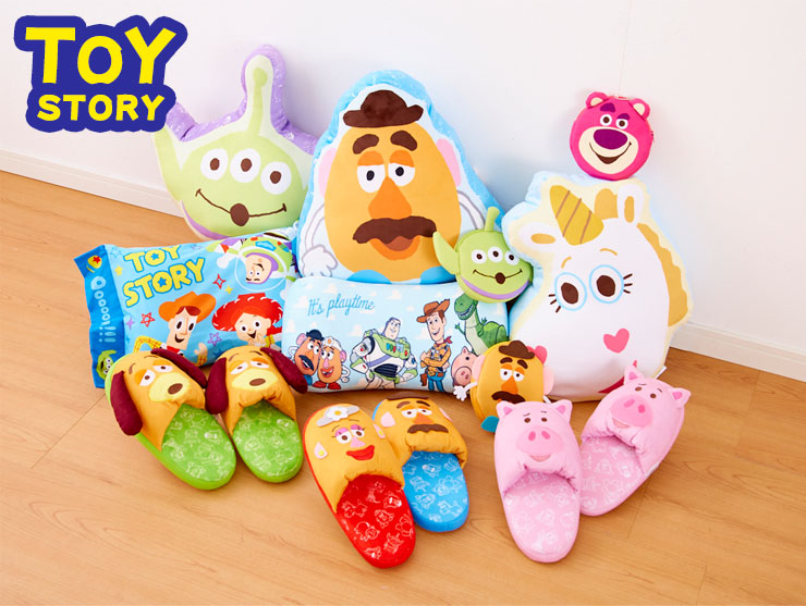 楽天市場 Disney ディズニー コロコロ トイ ストーリー クニャック スリッパ 24 26cm対応 ディズニー 代引不可 リコメン堂ホームライフ館