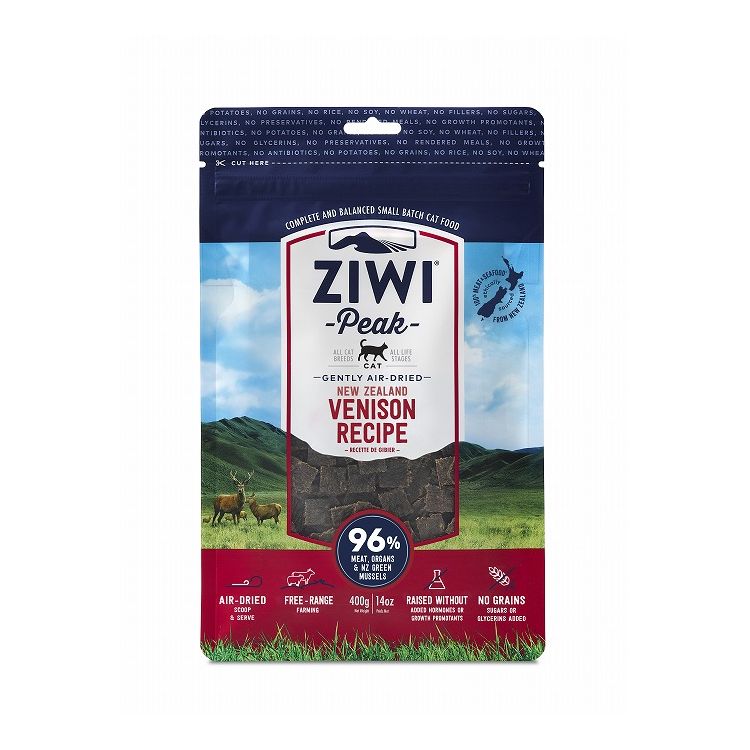 ジウィピーク エアドライ キャットフード ベニソン 400g ZIWI PEAK 猫用 キャット 主食 フード 鹿肉【送料無料】