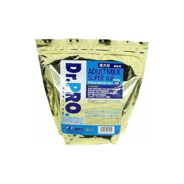 ドクタープロ Dr.PRO. アダルトミルク スーパーIGP 成犬用 500g ニチドウ【送料無料】