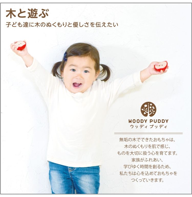 ウッディプッディ はじめてのおままごと G05-1174 WOODYPUDDY いちご マグネット 出産祝い 木のおままごと 木製 食材 注目の福袋！  いちご