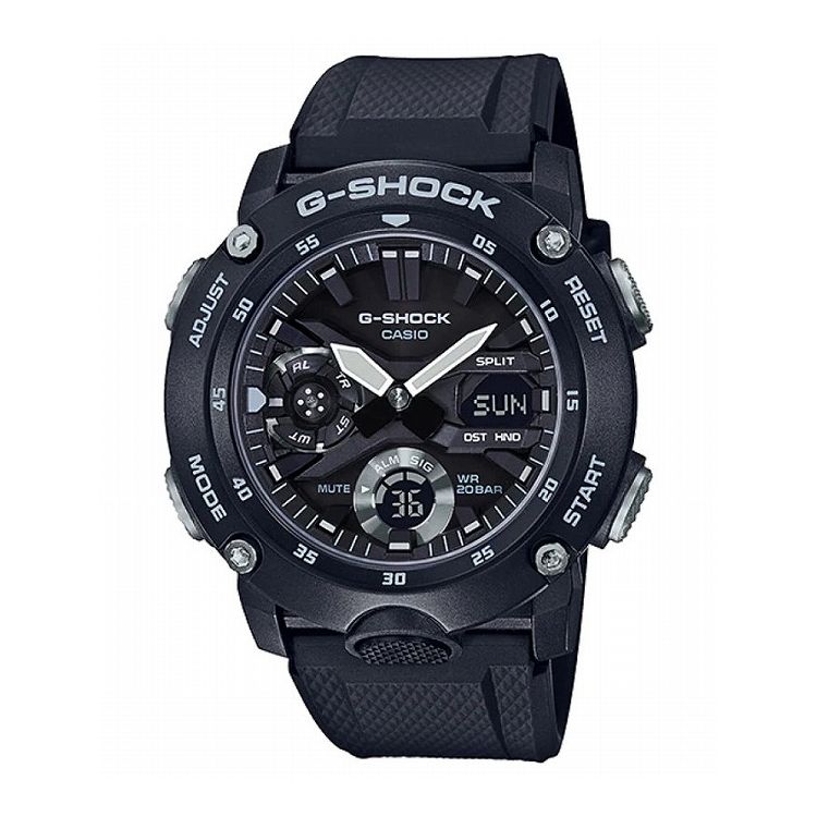 【国内正規品】 G-SHOCK Gショック GA-2000S-1AJF カシオ CASIO ジーショック メンズ アナログ ブラック 20気圧防水 無機ガラス 樹脂ベルト【送料無料】